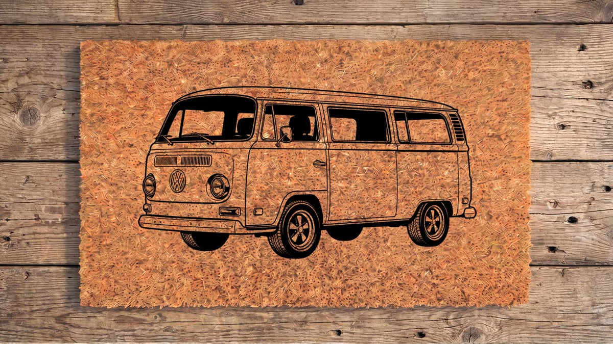 Volkswagen Type 2 Bay Window Bus Inspired Doormat