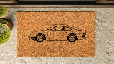 Porsche 959 Inspired Floor Mat