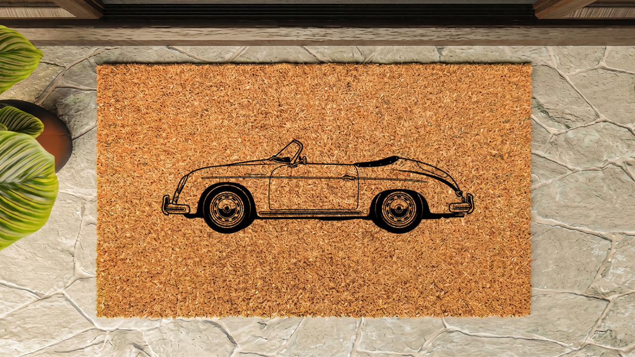 Porsche 356 Speedster Inspired Floor Mat