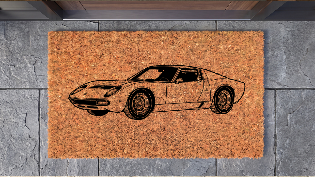 Lamborghini Miura Inspired Floor Mat