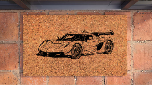 Koenigsegg Jesko Inspired Door Mat
