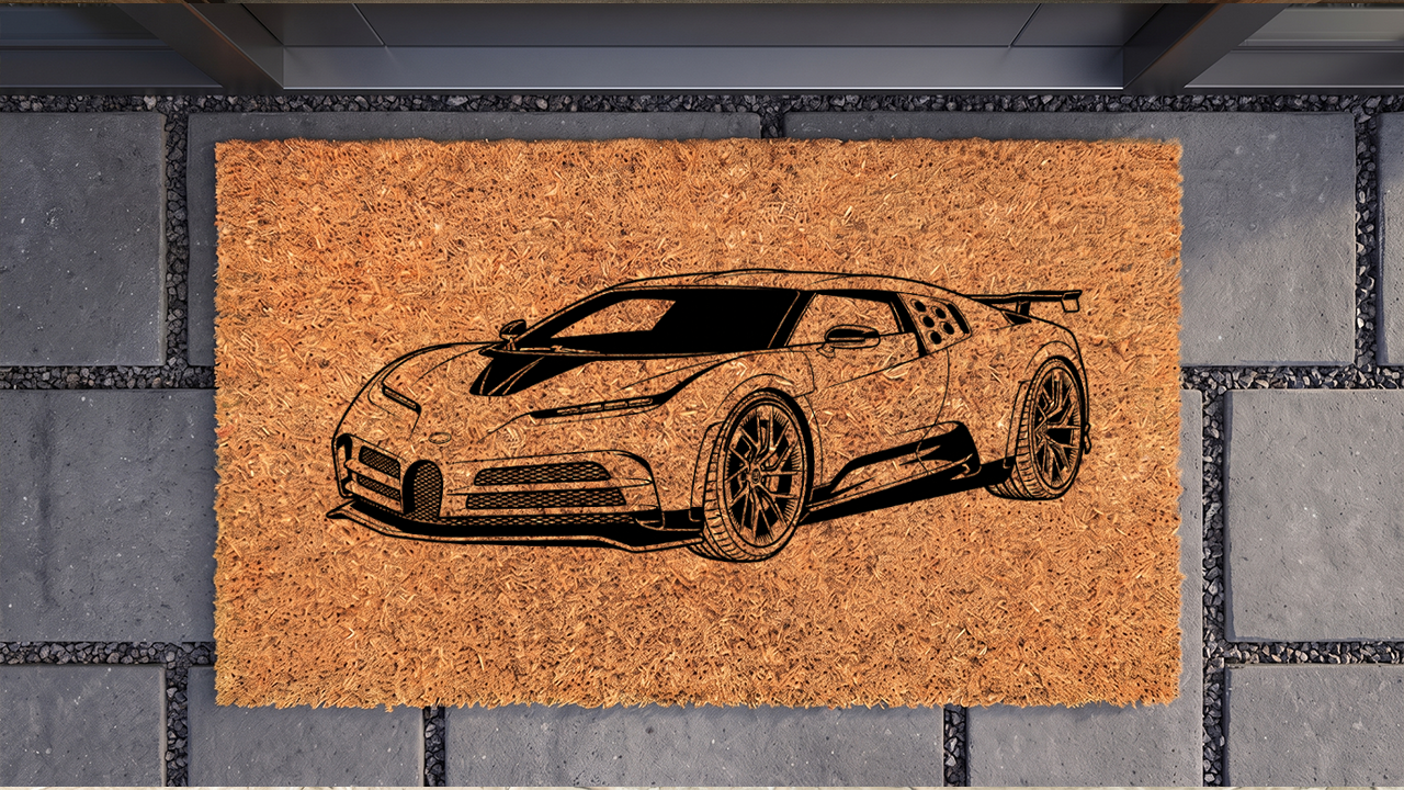 Bugatti Centodieci Inspired Floor Mat
