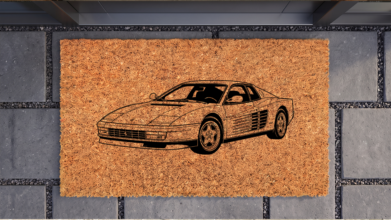 Ferrari Testarossa Inspired Floor Mat