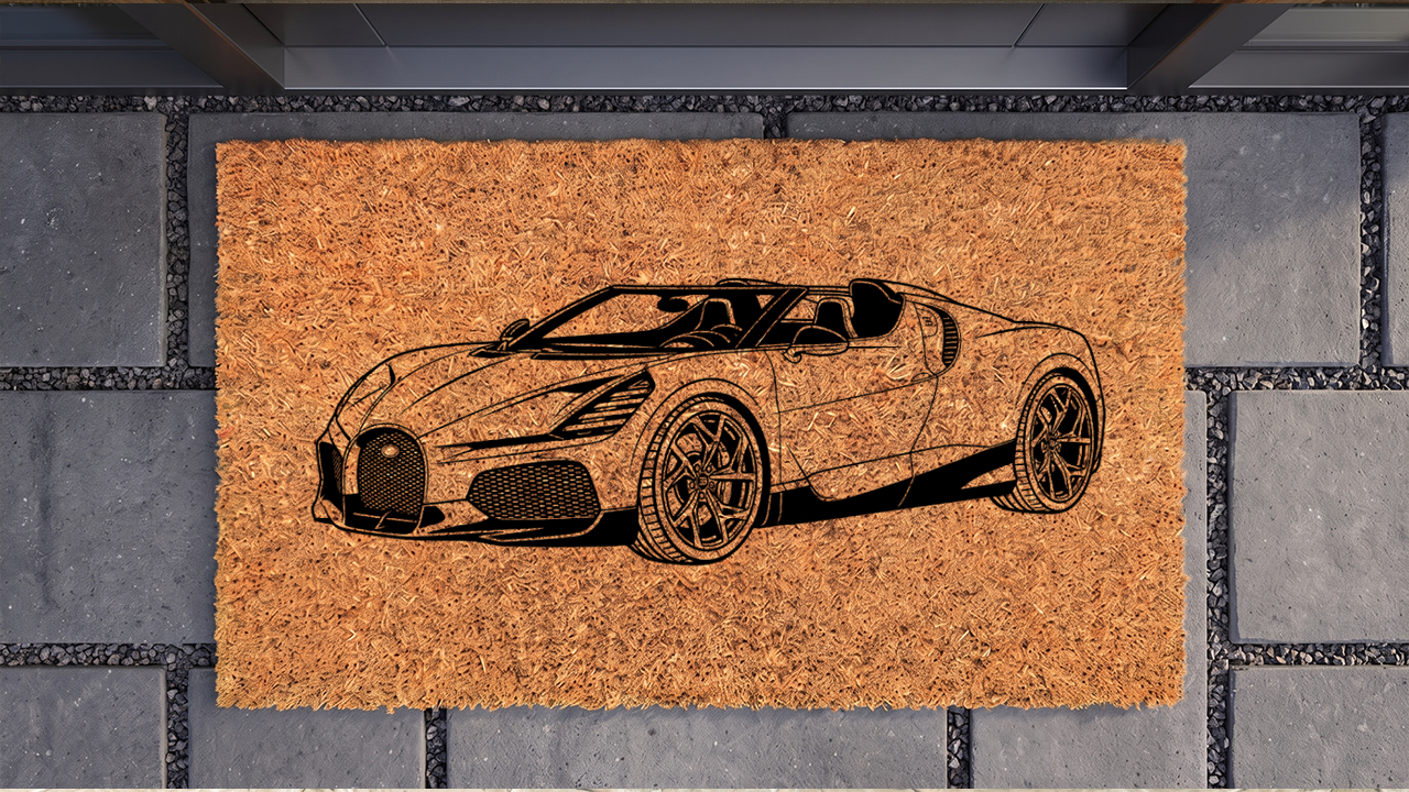 Bugatti W16 Mistral Inspired Floor Mat