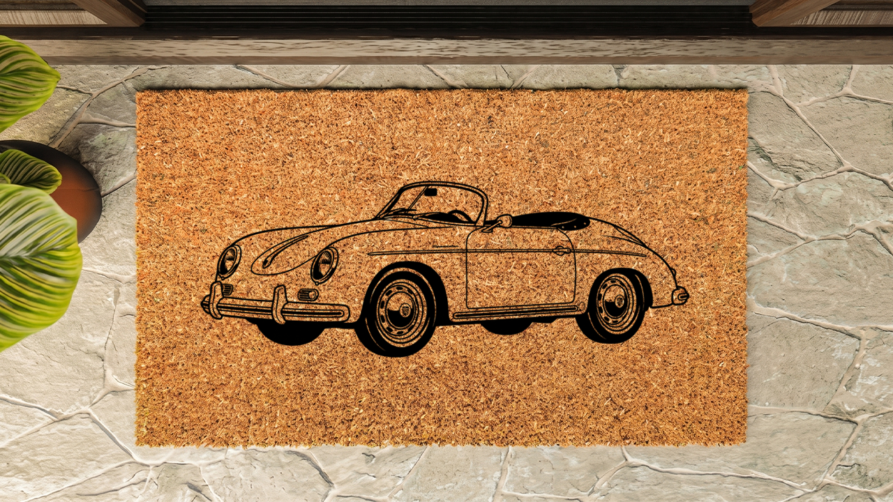Porsche 356 Speedster Inspired Floor Mat