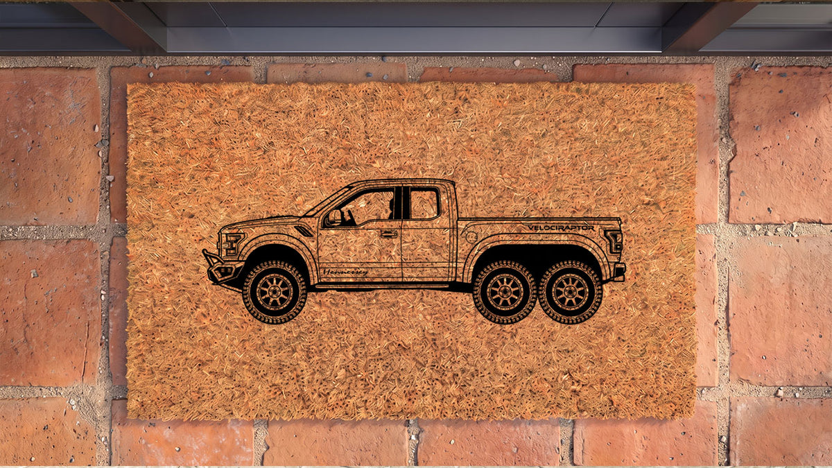 Hennessey VelociRaptor Inspired Door Mat