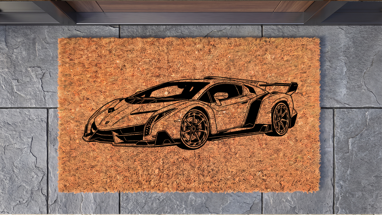 Lamborghini Veneno Inspired Floor Mat