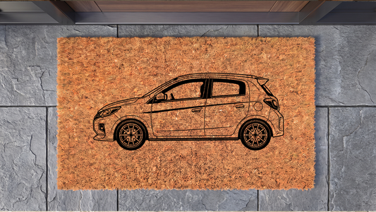Mitsubishi Mirage Inspired Floor Mat