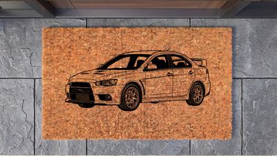 Mitsubishi Lancer Evolution X Inspired Floor Mat