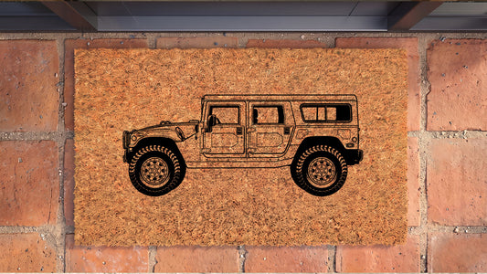 Hummer H1 Inspired Door Mat