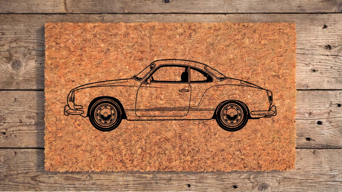 Volkswagen Karmann Ghia Inspired Doormat