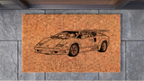 Lamborghini Countach 25th Anniversary Inspired Floor Mat