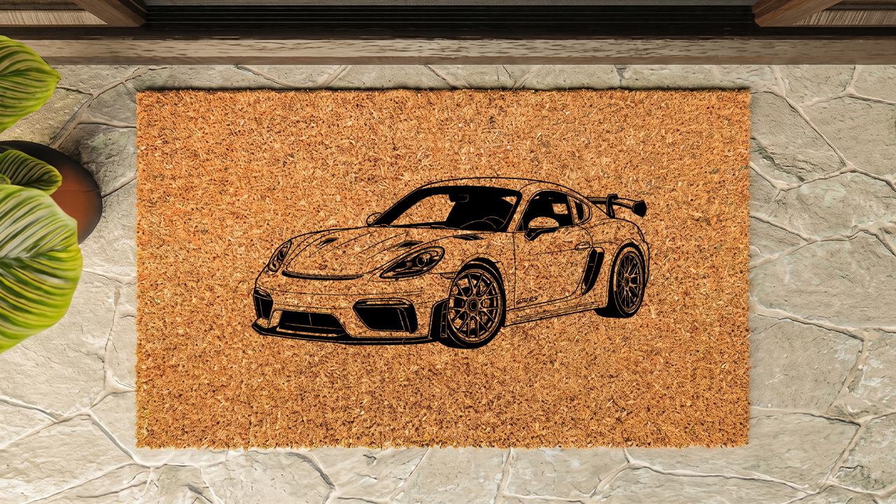 Porsche 718 Cayman GT4 RS Inspired Floor Mat