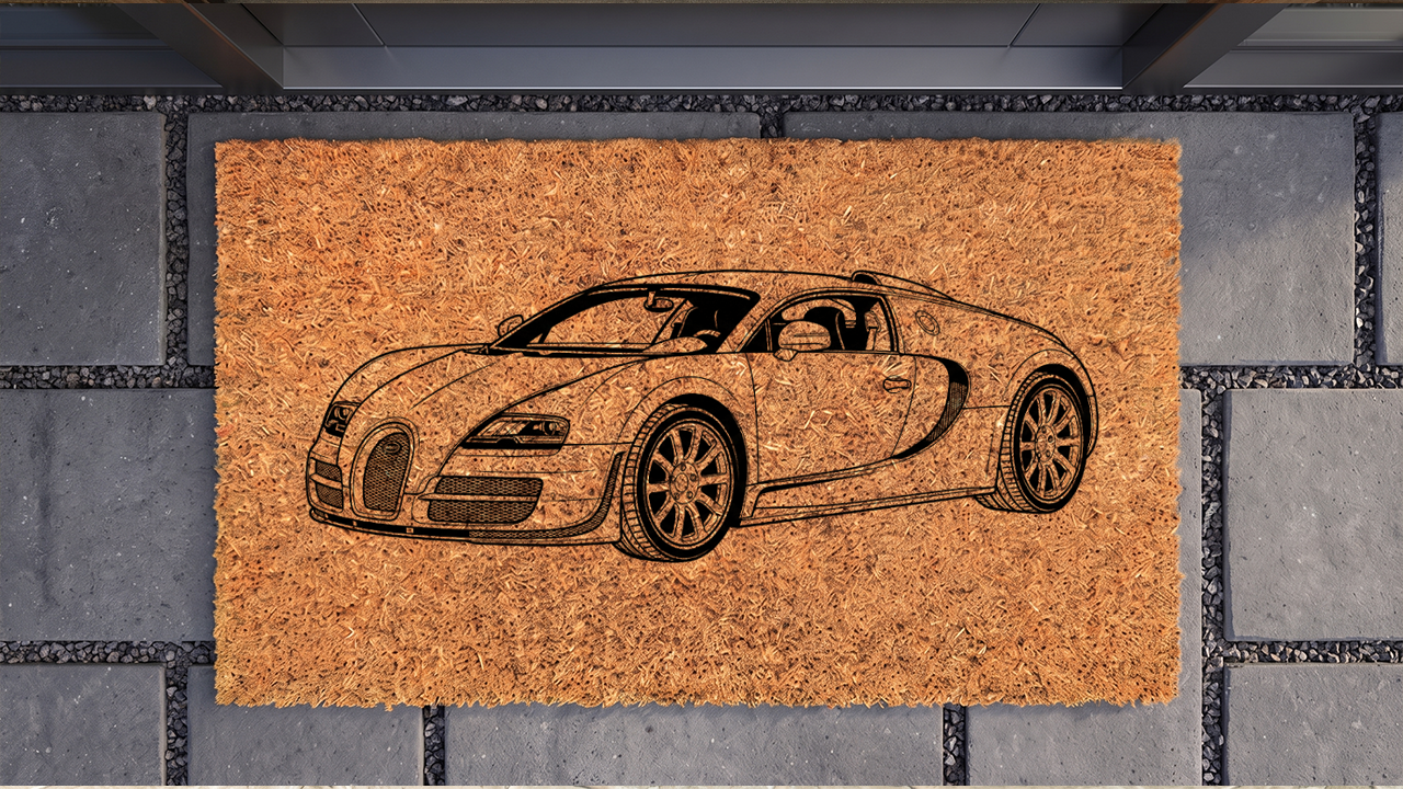 Bugatti Veyron Inspired Floor Mat