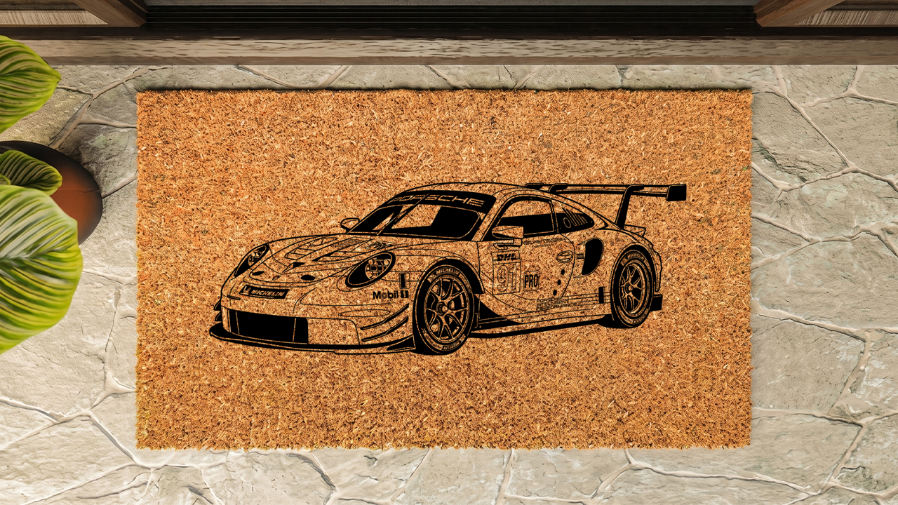 Porsche 911 RSR Inspired Floor Mat