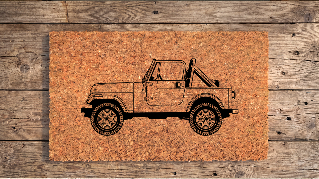 Jeep CJ Inspired Floor Mat