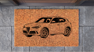 Alfa Romeo Stelvio Quadrifoglio Inspired Floor Mat
