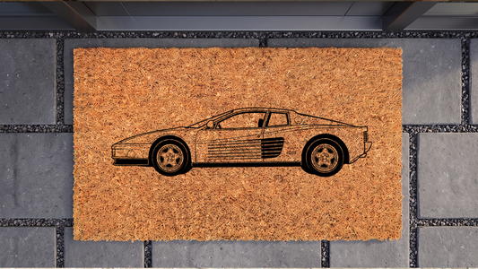 Ferrari Testarossa Inspired Floor Mat