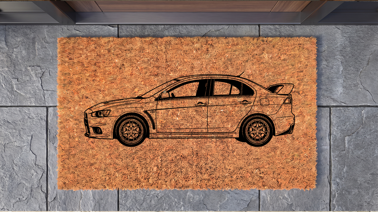 Mitsubishi Lancer Evolution X Inspired Floor Mat