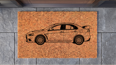 Mitsubishi Lancer Evolution X Inspired Floor Mat