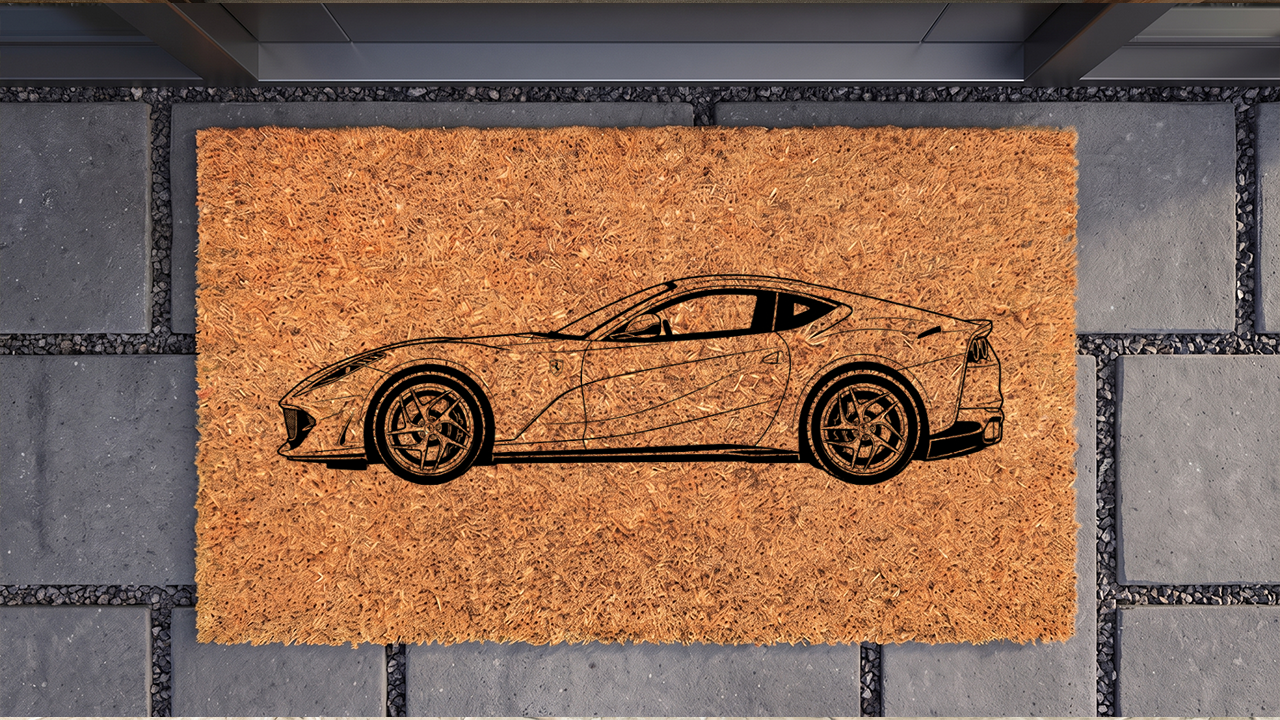 Ferrari 812 Superfast Inspired Floor Mat