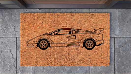 Lamborghini Countach 25th Anniversary Inspired Floor Mat