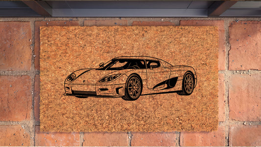 Koenigsegg CC8S Inspired Door Mat