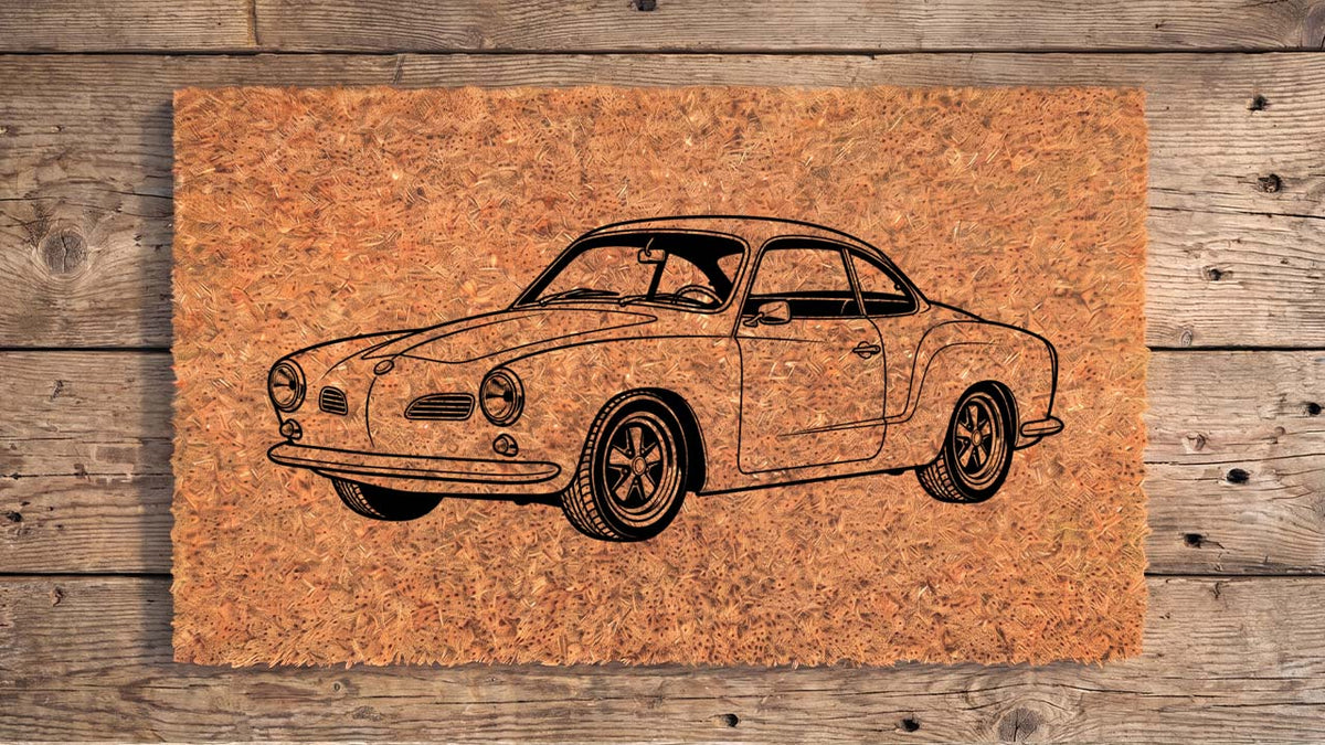 Volkswagen Karmann Ghia Inspired Doormat