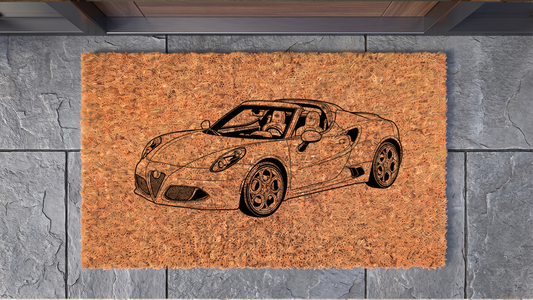Alfa Romeo 4C Spider Inspired Floor Mat
