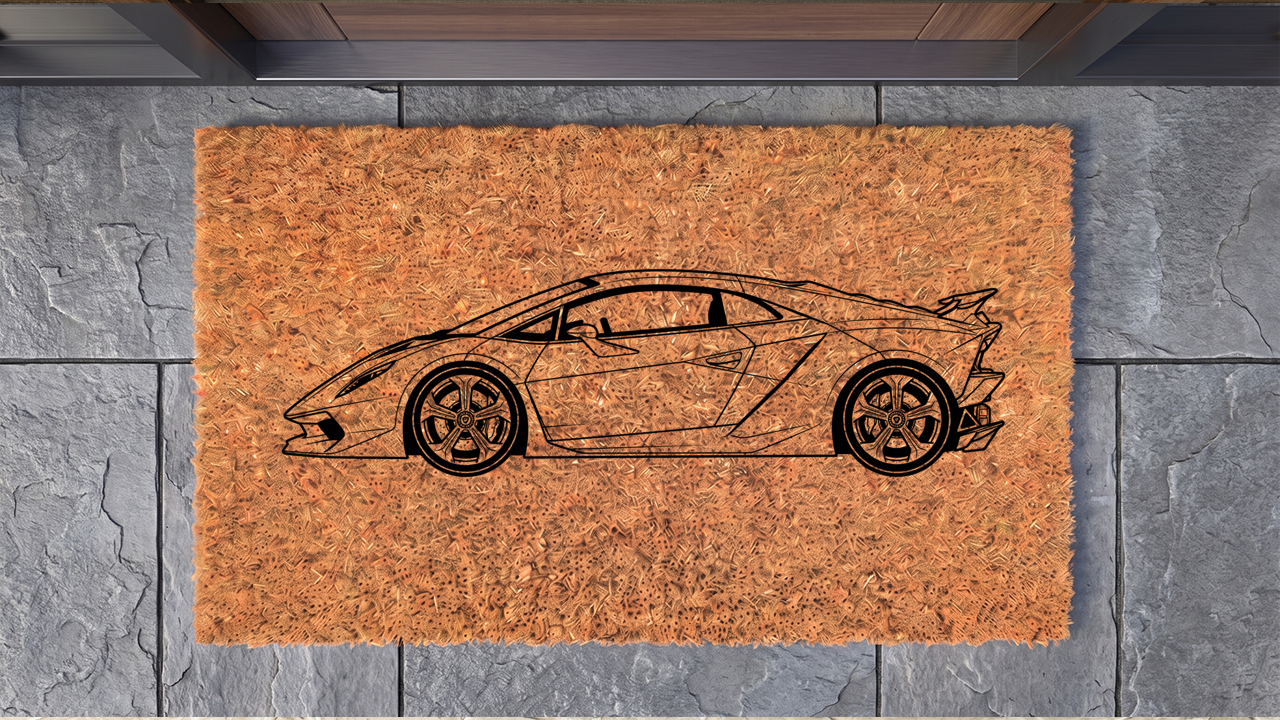 Lamborghini Sesto Elemento Inspired Floor Mat