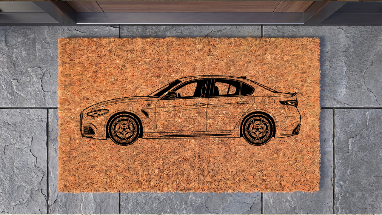 Alfa Romeo Giulia Quadrifoglio Inspired Floor Mat