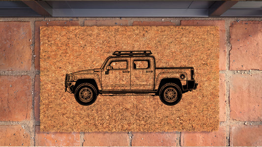 Hummer H3T Inspired Door Mat
